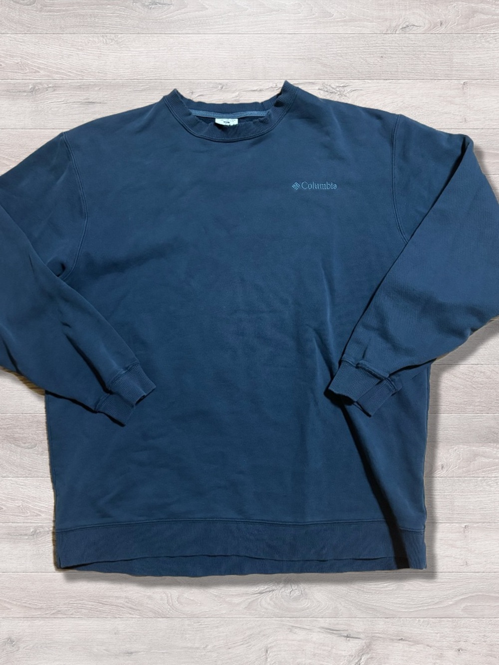 Columbia Mens Navy Blue Crew Neck Long Sleeve Activewear Pullover Sweatshirt XL